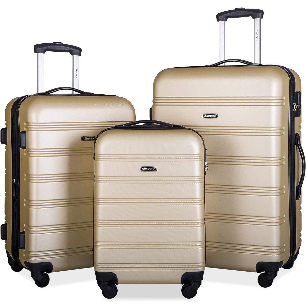 Luggage 3 Piece Set Suitcase Spinner Hardshell Lightweight TSA Lock