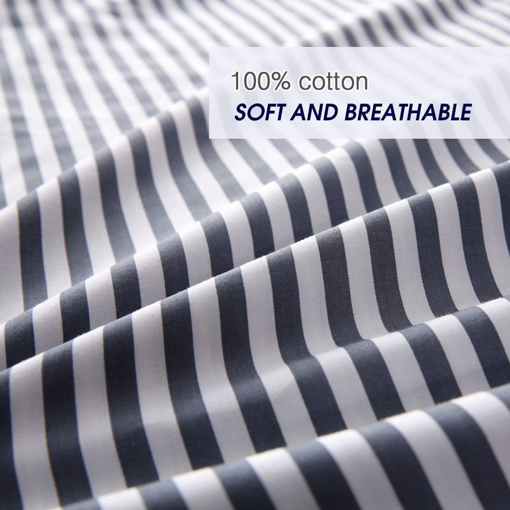 100% Cotton Duvet Cover Set King- Luxurious, Comfortable, Breathable, Soft and Durable