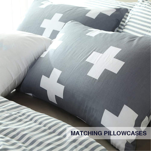 100% Cotton Duvet Cover Set King- Luxurious, Comfortable, Breathable, Soft and Durable