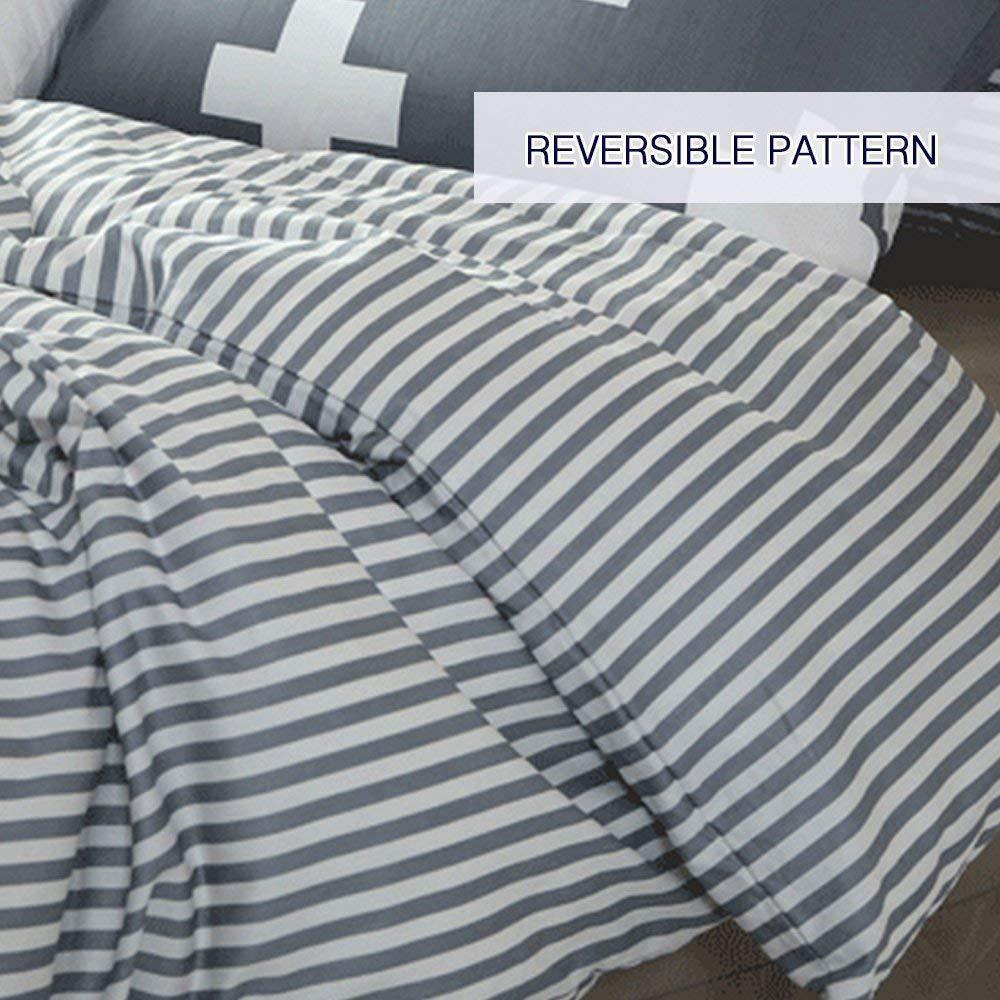 100% Cotton Duvet Cover Set King- Luxurious, Comfortable, Breathable, Soft and Durable