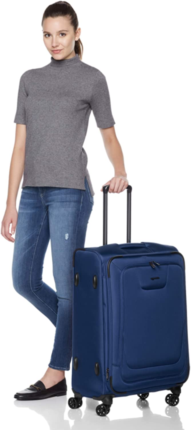 Expandable Softside Spinner Suitcase Luggage with TSA Lock and Wheels