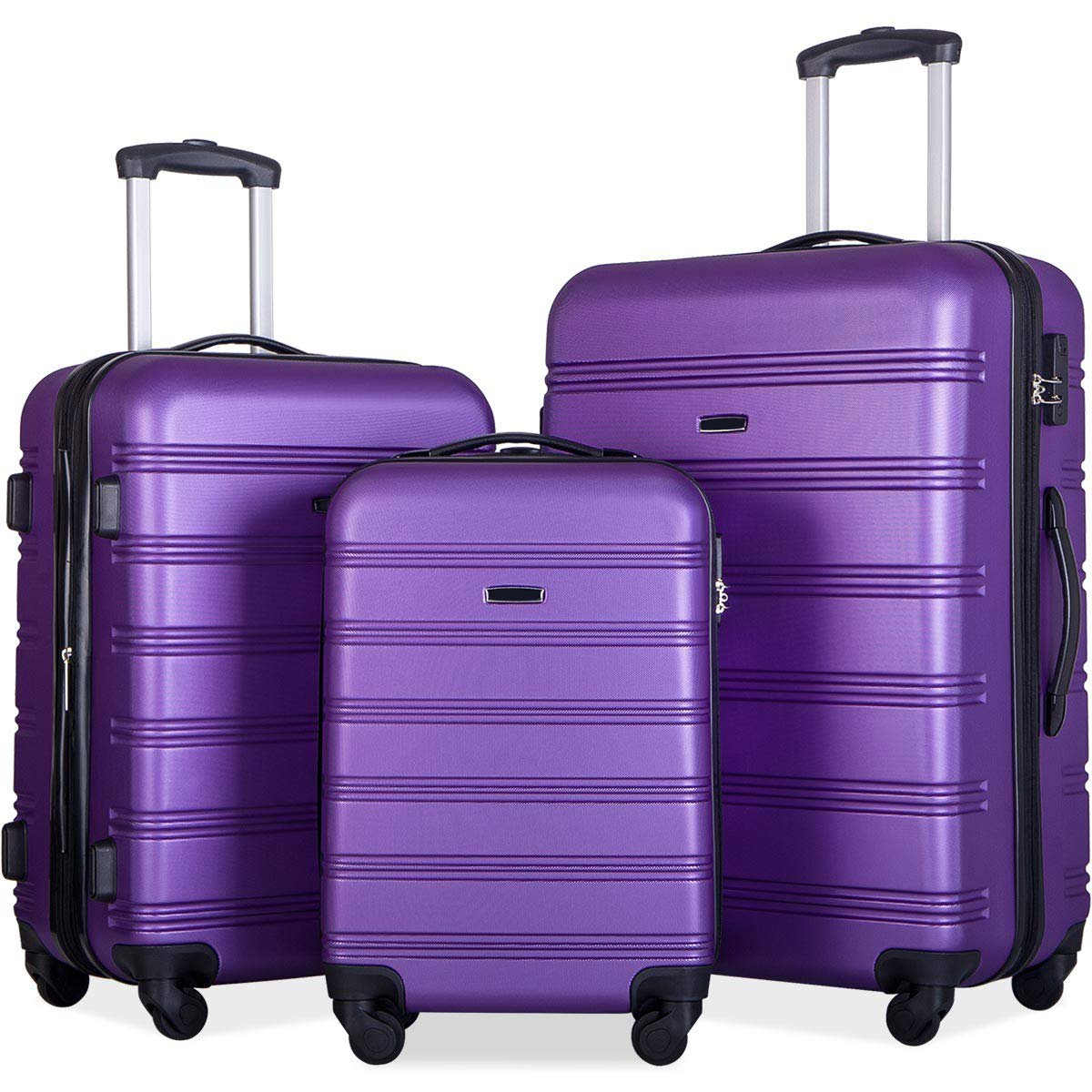 Luggage 3 Piece Set Suitcase Spinner Hardshell Lightweight TSA Lock