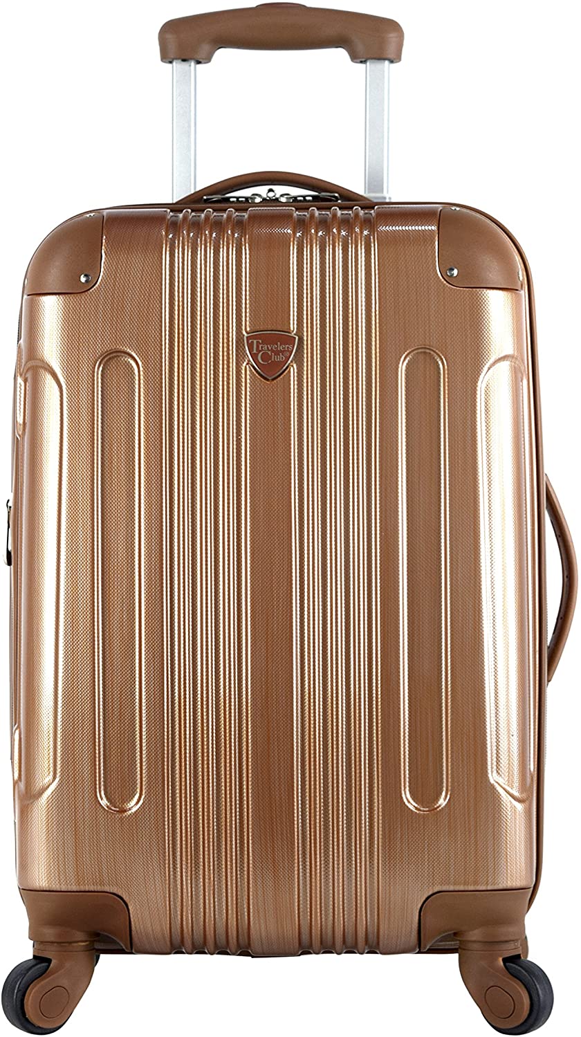 Travelers Club Polaris Met Hardside Exp Spin Lug, Copper - 3 Piece Set