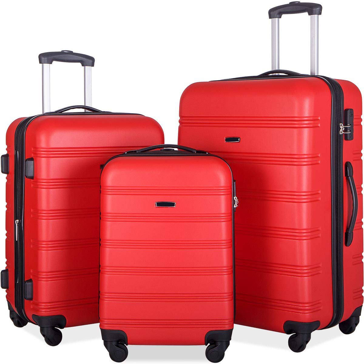 Luggage 3 Piece Set Suitcase Spinner Hardshell Lightweight TSA Lock