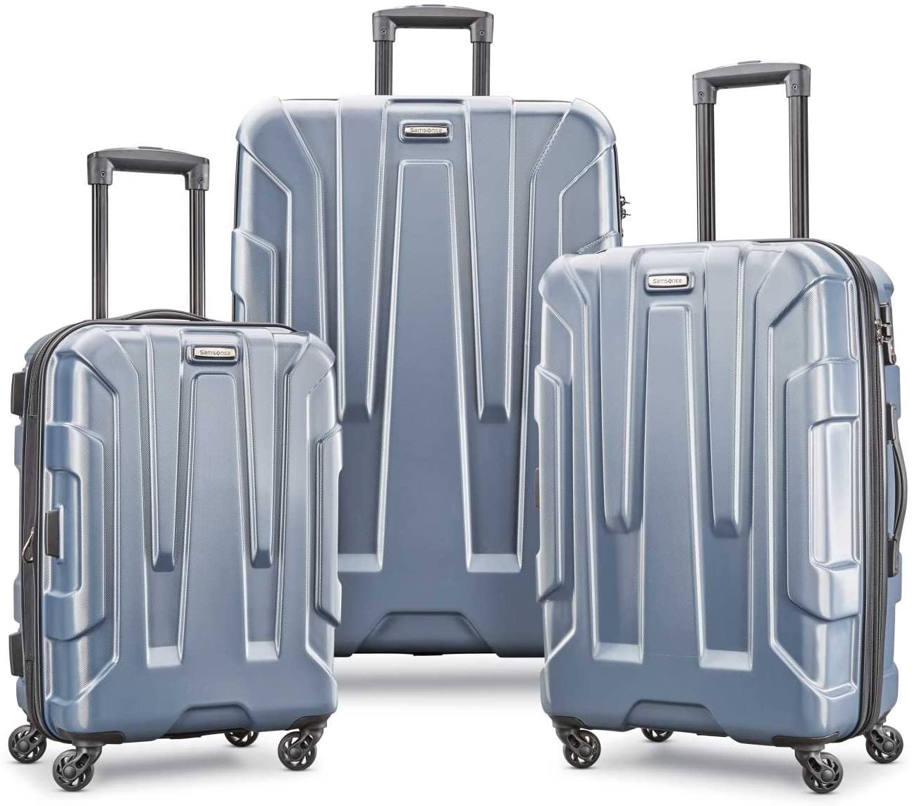 Hardside Expandable Luggage with Spinner Wheels, Blue Slate, 3-Piece Set