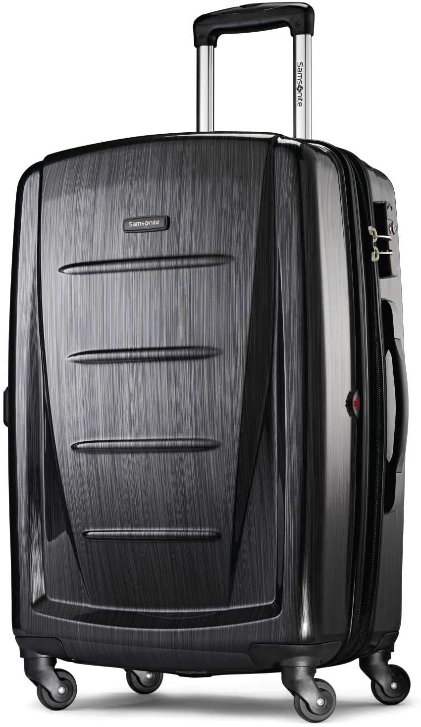 Hardside Expandable Luggage with Spinner Wheels, Charcoal, 3-Piece Set