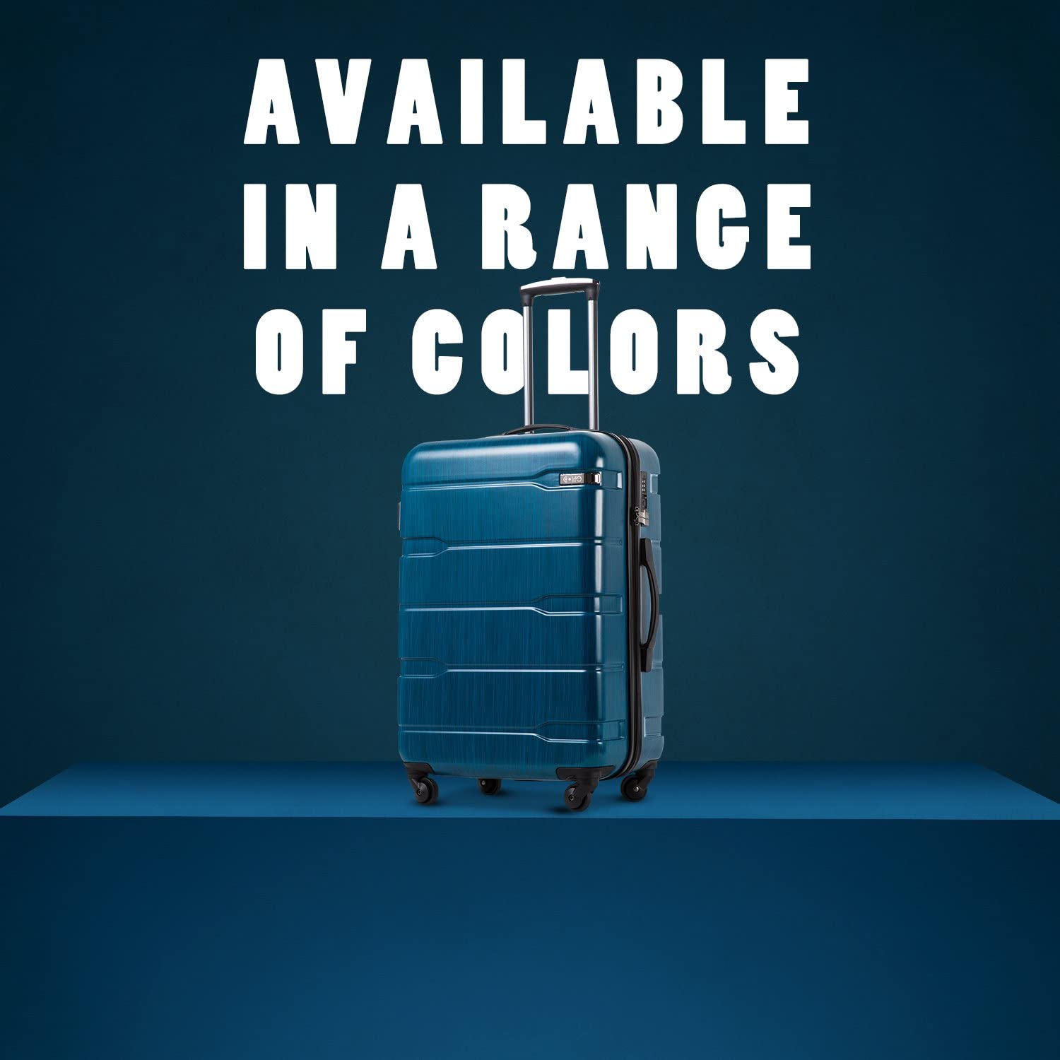 Luggage Expandable 3 Piece Sets PC+ABS Spinner Suitcase Built-In TSA lock