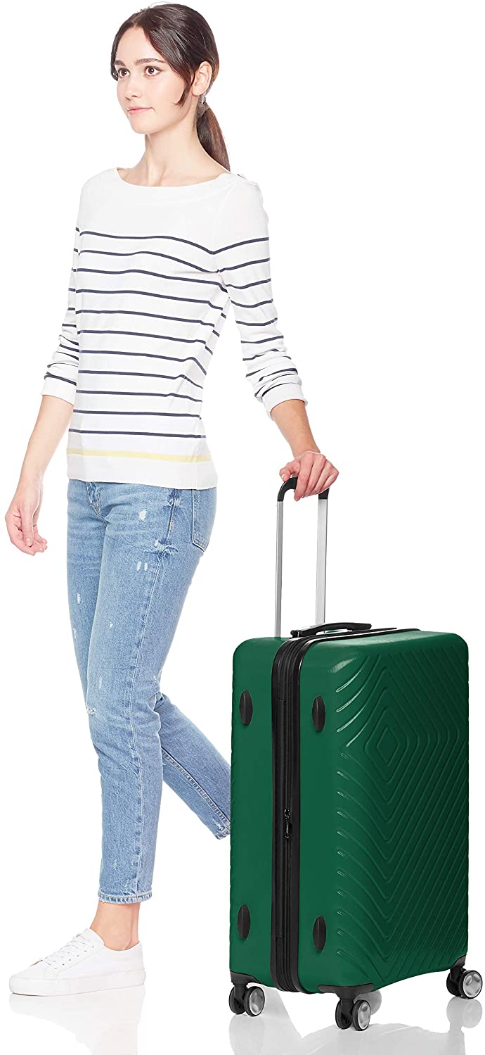 3 Piece Geometric Hard Shell Expandable Luggage Spinner Suitcase Set