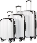 Luggage Expandable 3 Piece Sets PC+ABS Spinner Suitcase