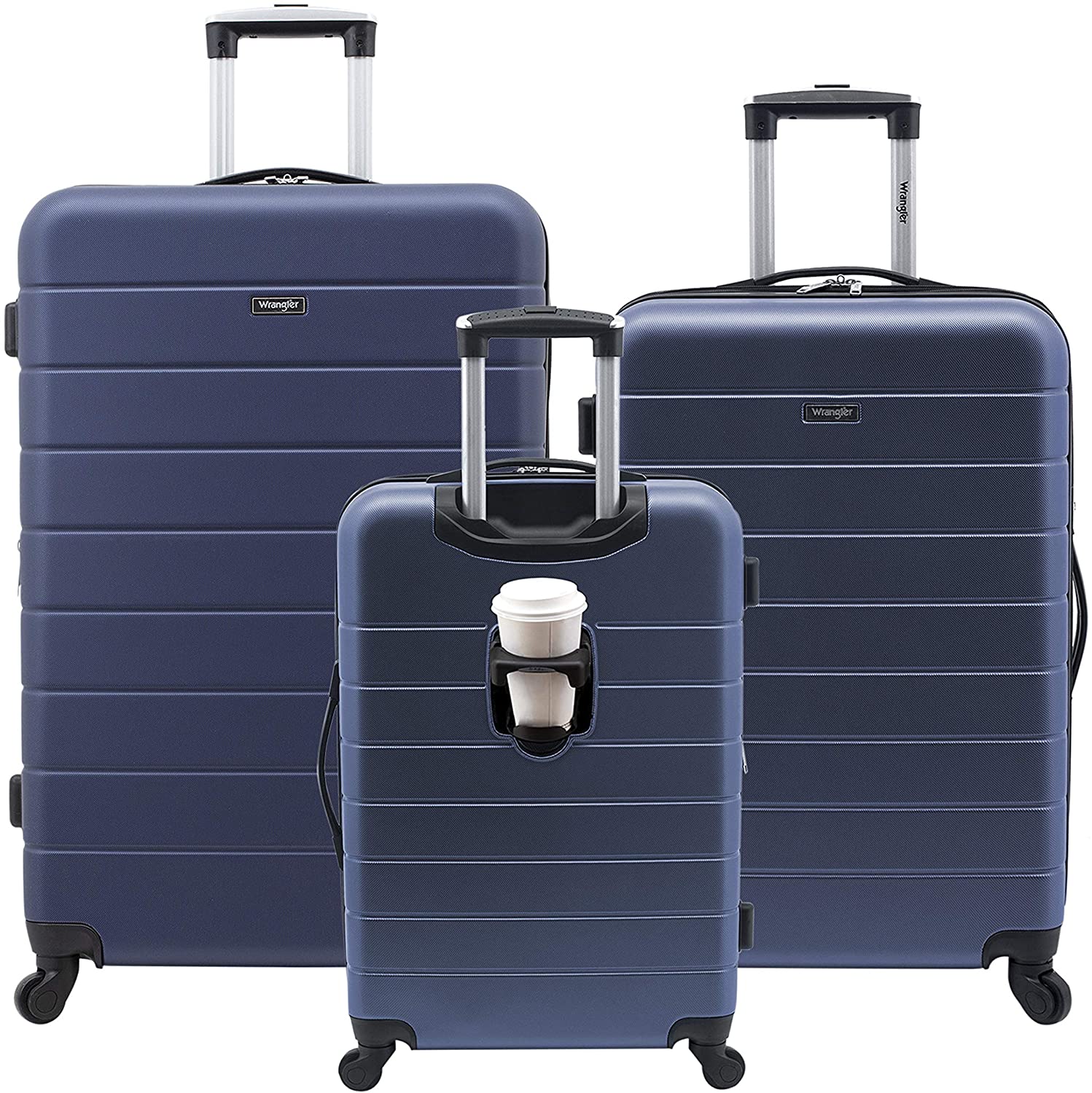 Hardside with USB Charging Port, Olive Green, 3 Piece Set