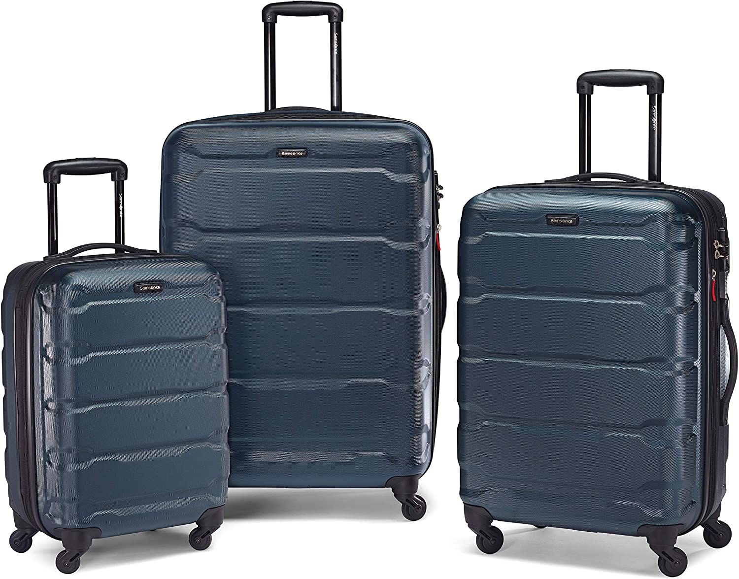 Hardside Expandable Luggage with Spinner Wheels, Teal, 3-Piece Set