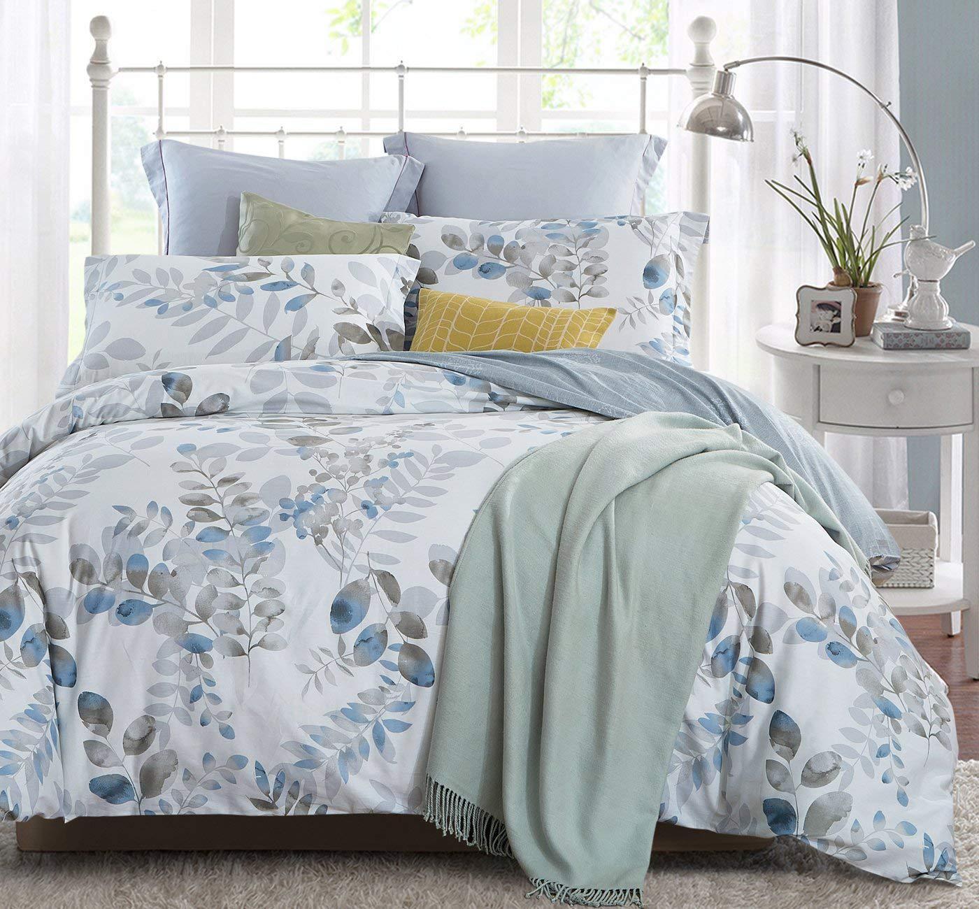 100% Cotton Floral Print Duvet Cover Set