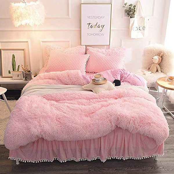 Luxury Plush Shaggy Duvet Cover Set