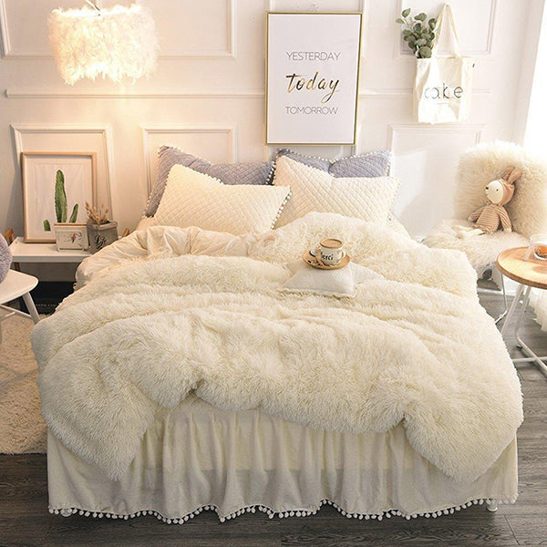 Luxury Plush Shaggy Duvet Cover Set