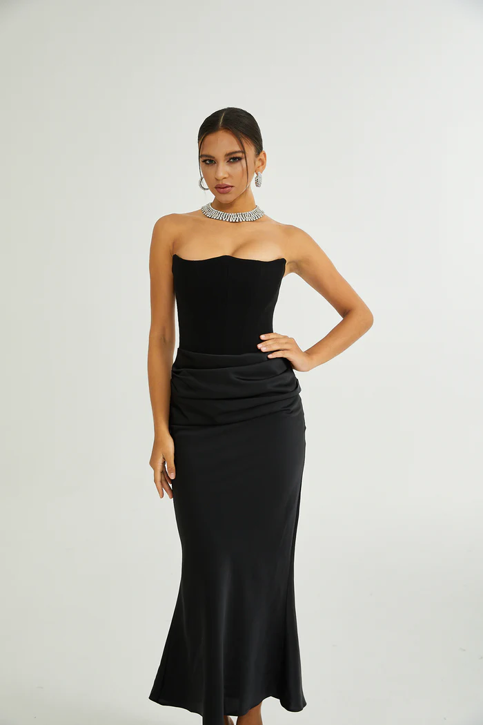 Aurore off-shoulder maxi dress
